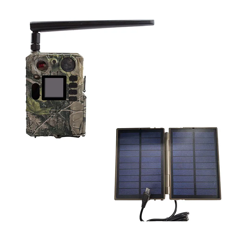 

BolyGuard 4G Wireless Hunting Camera Solar Panel 0.7s Trigger Time 940nm Black IR Night Vision Color LCD Invisible Scout Camera