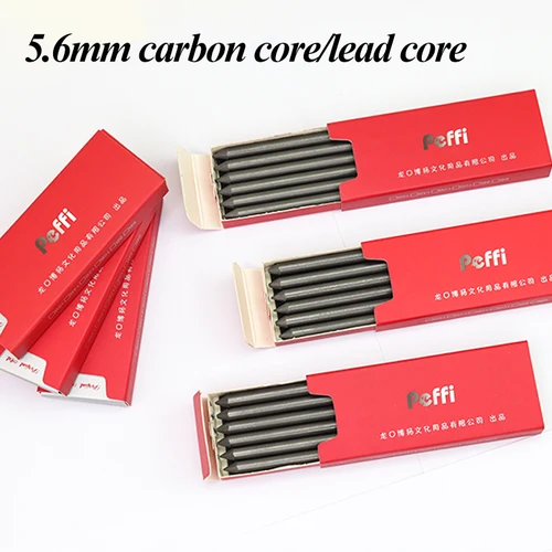 Imagen 2 del producto Lápices mecánicos automáticos de 5,6mm y lápiz de grafito de carbón, plomo suave, medio duro, HB 2B 4B 6B 8B 14B, núcleo de plomo para dibujo de bocetos