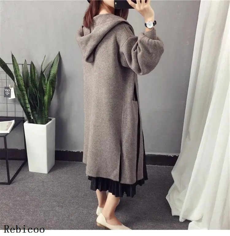 

Woman Rebicoo O-neck Solid Color Lantern Pullover Sweater Autumn Winter Long Sleeve ropa mujer invierno robe pull femme hiver