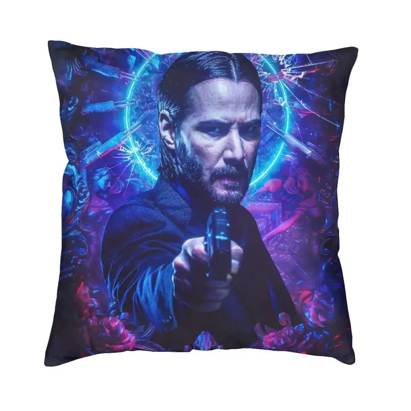 Keanu Reeves Modern Throw Pillow Covers Decoration 3D Print John Wick Cushion Cover Double-sided