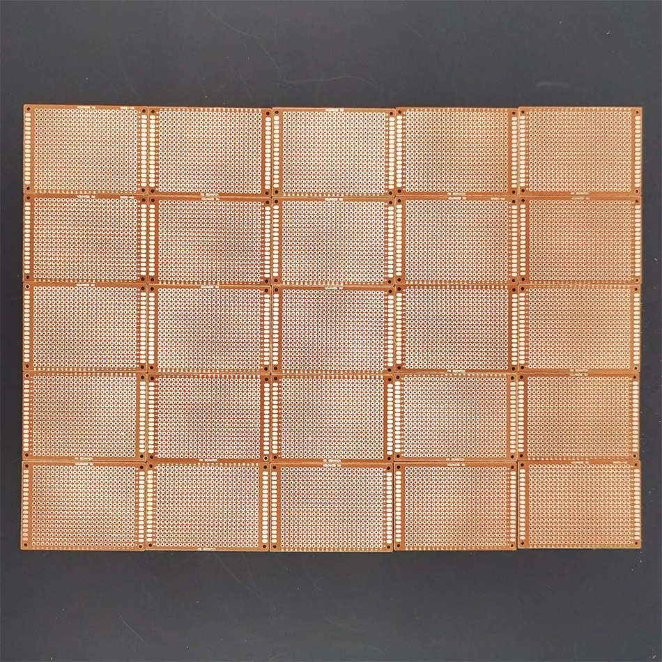 Copper Perfboard 10 PCS Paper Composite PCB Boards (5 cm x 7 cm) Universal Breadboard Single Sided Printed Circuit Board