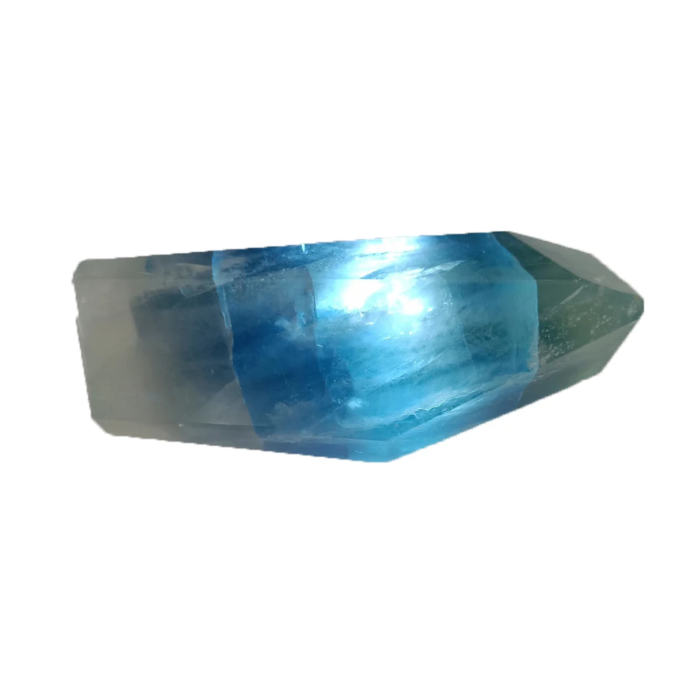 Natural Quartz Wand Crystal Gem Rainbow Fluorite Blue Fluorite Irregular The Goods You receive are the same as the pictures