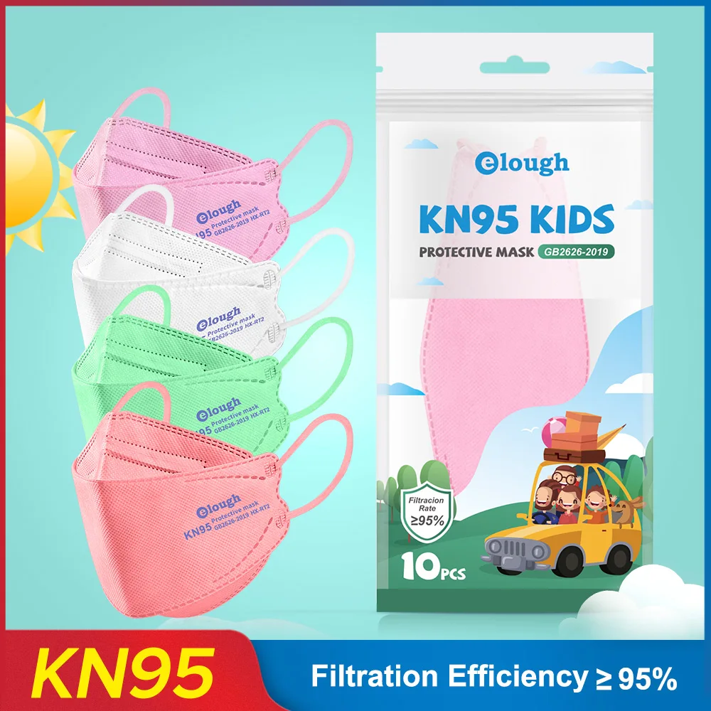 

20-100PCS 4 Layers FFP2 MASK Children Kids KN95 Mascarillas Protective Mouth Face Mask KN95 Filter Respirator FFP2MASK Niños