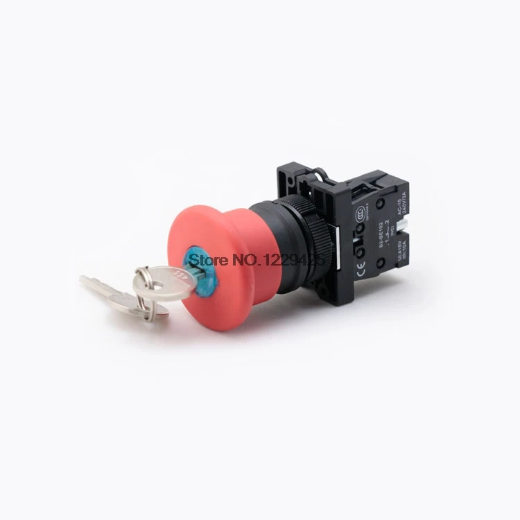 

10PCS XB2-ES142 XB2-ES145 Push Button Switch Red Urgency Mushroom Button Return XB2-ES Pushbutton Switches