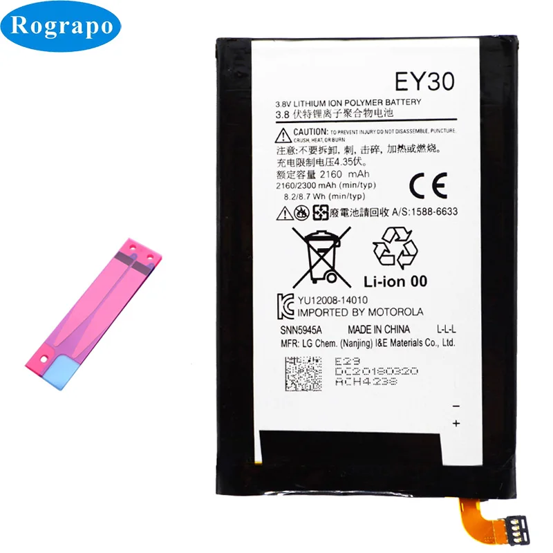 

New Original 2300mAh EY30 Mobile Phone Battery For Motorola Moto X 2nd Gen XT1093 XT1085 XT1095 XT1096 XT1097