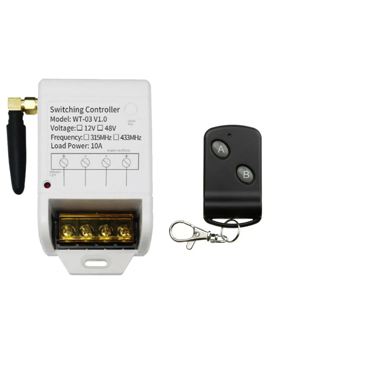 DC12V-48V 1CH 1CH RF Wireless Remote Control Switch System transmitter&receiver relay Receiver Smart Home Switch Can Time delay