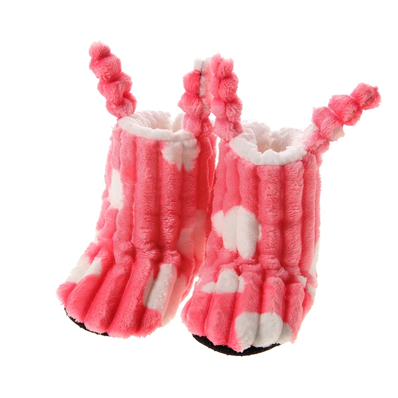 Glglgege Indoor Toddler Baby Home Slippers Flannel Plush Home Slippers Cute Cartoon Rabbit Warm Floor Slippers For boy And Girl