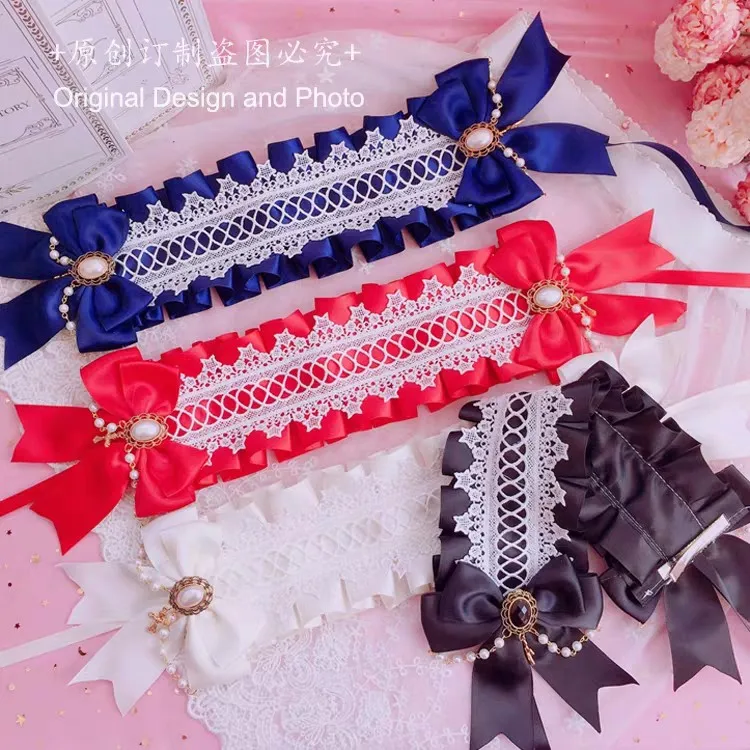 Lolita – serre-tête style japonais gothique, accessoires pour cheveux doux et foncés, bandeau pour demoiselle d'honneur