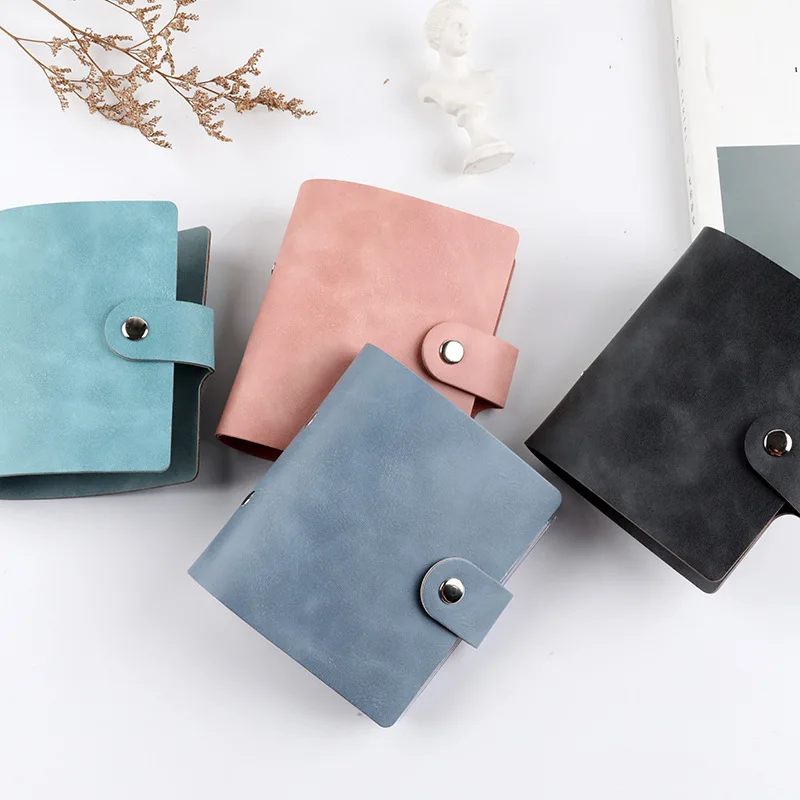 Leather Mini 10 Pcs inner page Instax Album Pure Color Photo Album for Stickers Photocard Name Card 7s 8 25 50s Mini Photo Album