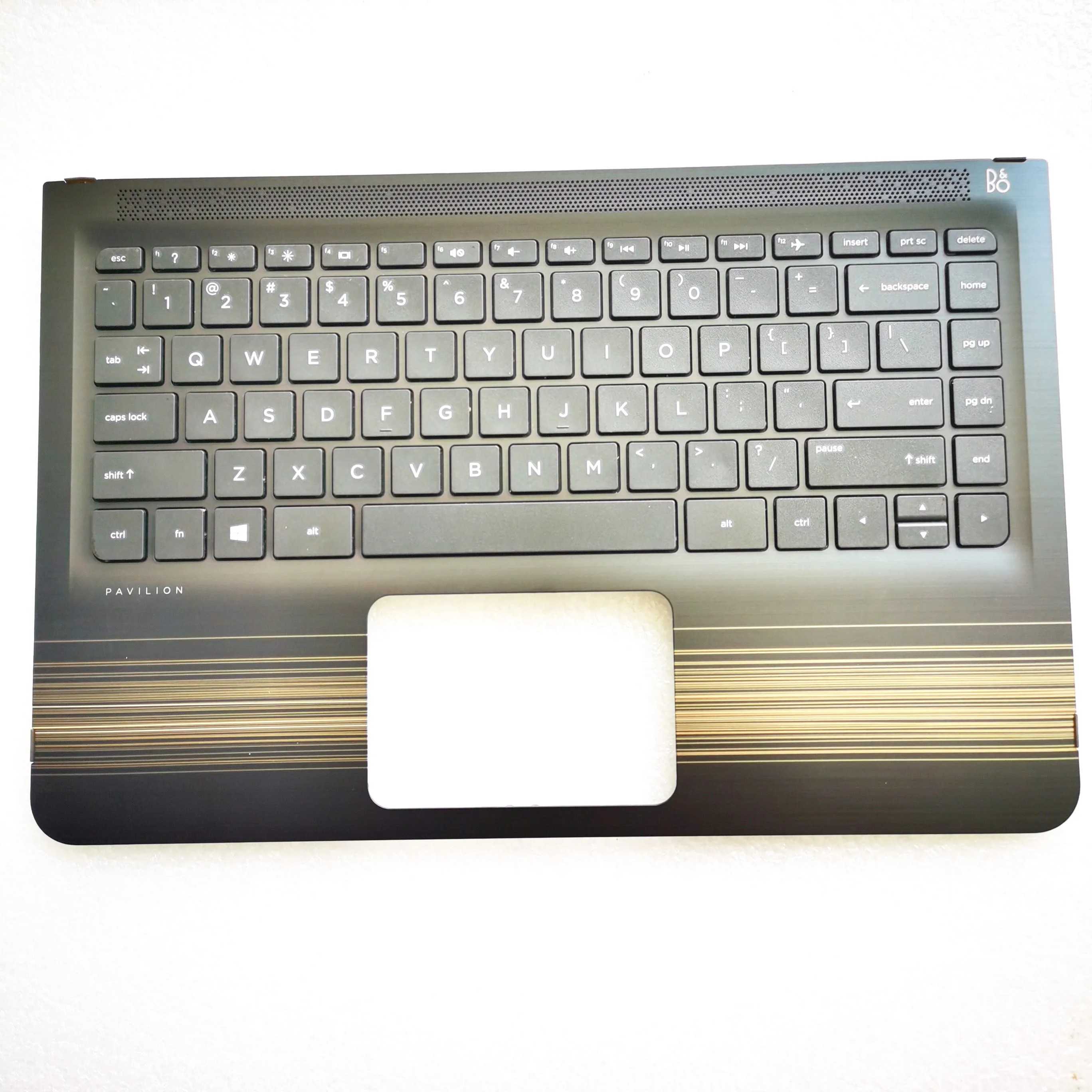 

FOR HP Pavilion X360 13-U TPN-W118 PALMREST COVER US keyboard 856038-001brand new Gold stripe palmrest