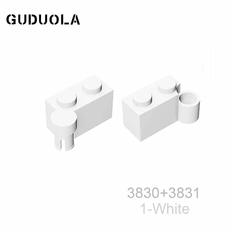 Guduola Hinge Brick 1x4 Base 3831+Hinge Brick 1x4 Top 3830 MOC Building Block DIY Eeducation Toys Small Particle Parts 10pcs/LOT