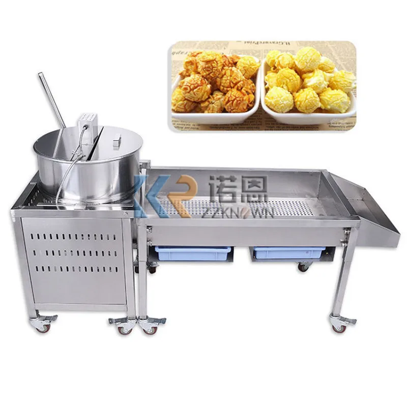 

Stainless Steel Popcorn Ball Shape Popular Mini Popcorn Making Machine with Gas Heating Chocolate Flavored Maker