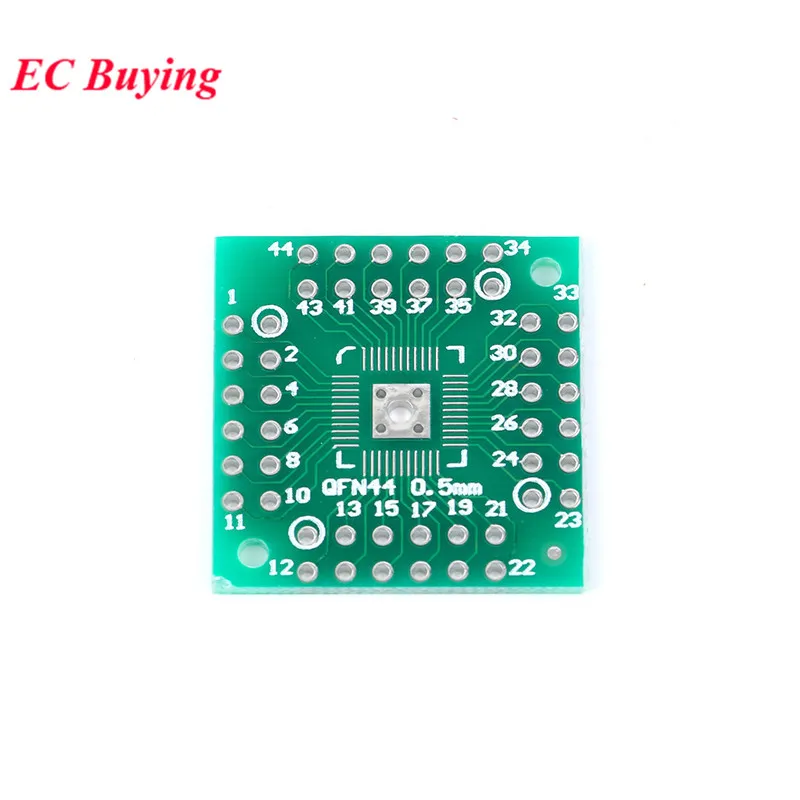 10szt HTQFP QFN48 do DIP48 QFN44 QFP48 QFP44 PQFP LQFP do DIP 0.5mm PCB SMD Adapter Płytka Skok Płytka PCB Pinboard — zdjęcie 5