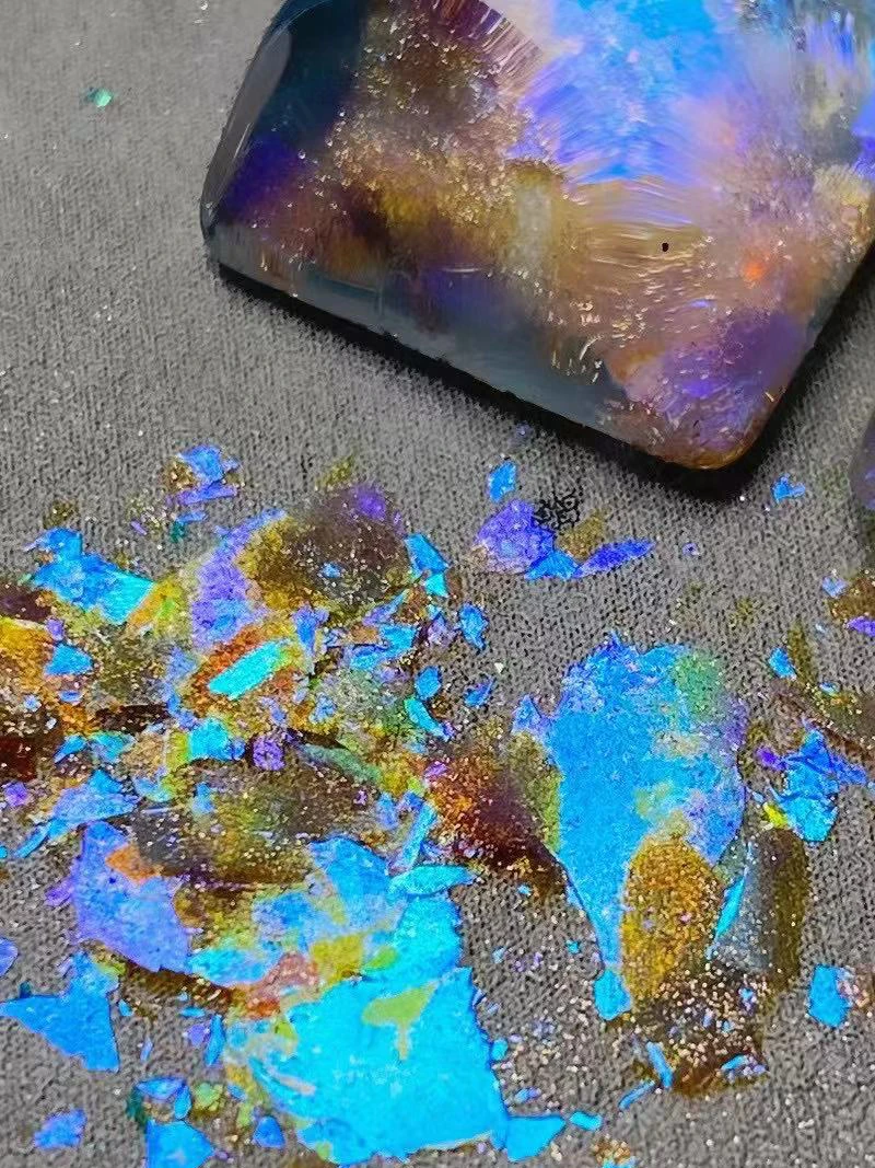 Paillettes de caméléon, cristal opale de feu, Paillettes, poudre chromée pour ongles de printemps, fard à paupières, manucure, bricolage 1