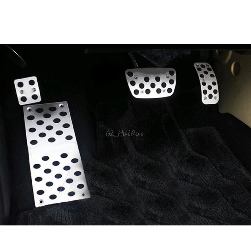 

Accessories AT Auto Brake Fuel Accelerator Pedal Pedale Sticker Styling Cover Plate Pad For VW Volkswagen Touareg 2004-2015