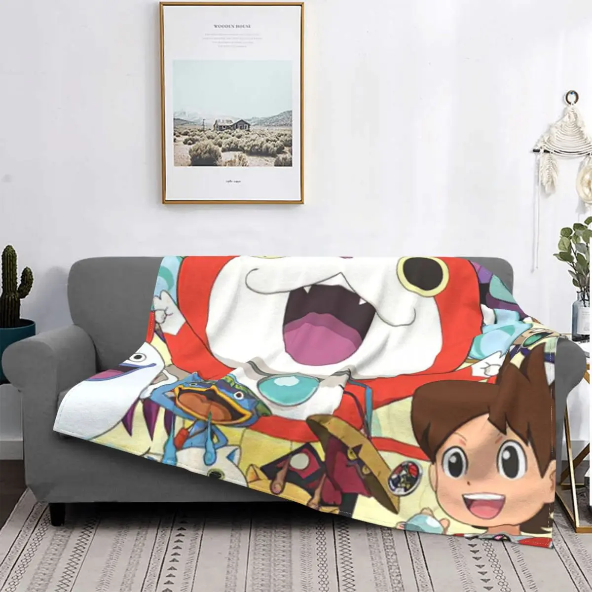 Yo Kai Watch Carpet Living Room Flocking Textile A Hot Bed Blanket Bed Covers Luxury Blanket Blanket Flannel Blanket