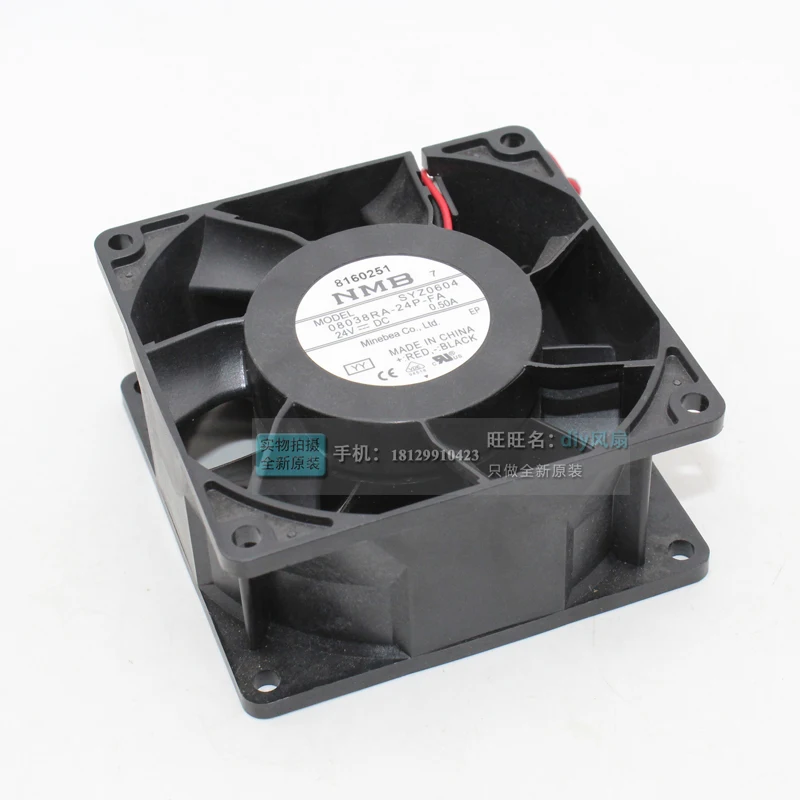 

NMB-MAT 08038RA-24P-FA YY Server Cooling Fan DC 24V 0.50A 80x80x38mm 2-wire