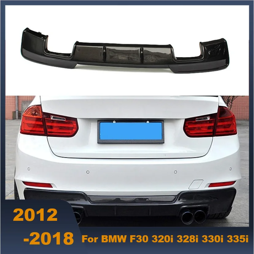 Carbon Fiber Rear Diffuser for BMW F30 320i 328i 330i 335i 320d 325d 330d 335d Original Bumper 2012 - 2018 ( not fit M-tech )