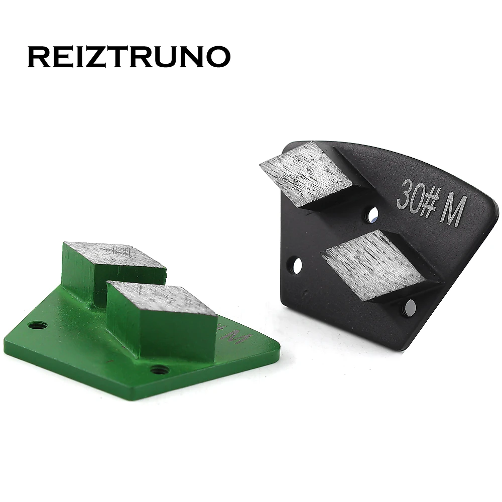 REIZTRUNO 1 pezzo Da Terra triangolo utensili di rettifica con due rombo segmenti di Diamante schiave Del metallo Disco di Macinazione Per Cemento