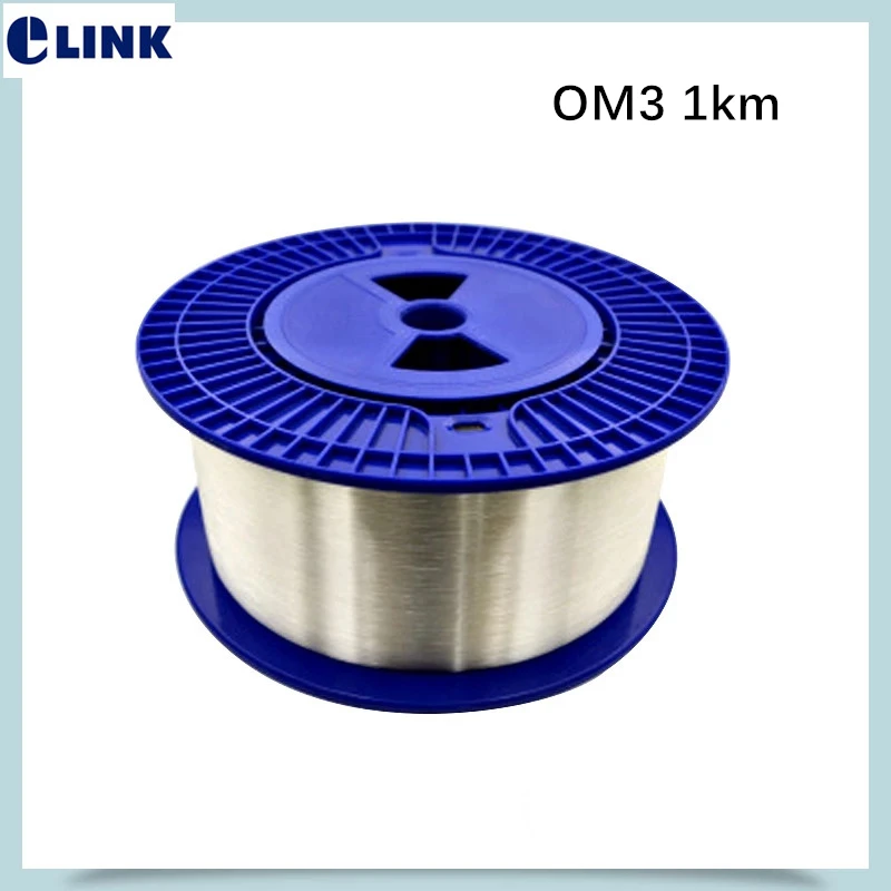 

OM3 Bare optical fibre 1km/roll Multimode MM 1000m/spool without connector for OTDR test launch cable fiber reels