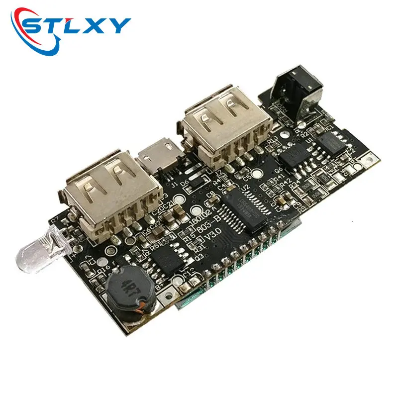 Automatic Protection! Dual USB 5V 1A 2.1A Mobile Power Bank 18650 Lithium Battery Charger Board Digital LCD Charging Module