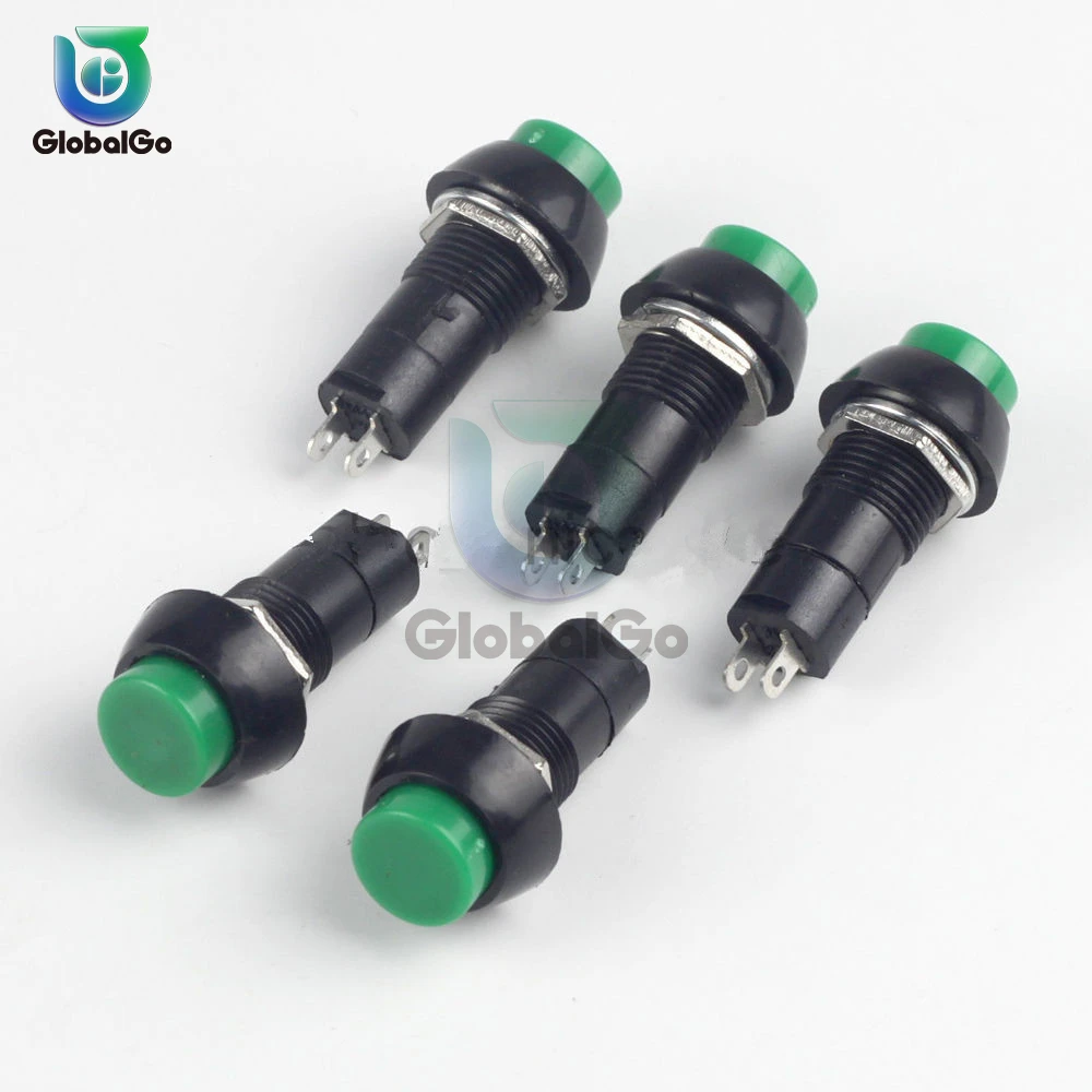 1PCS/5PCS 12mm 250V 3A Various Color Button Switches  PBS-11B Without Self-locking Open/Close Lock Easy to Carry