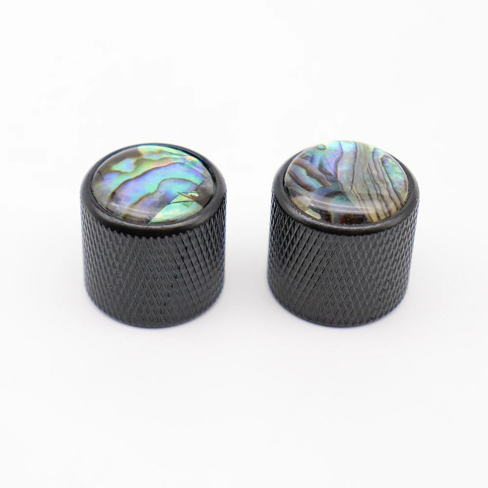 1pcs/2pcs Metal Guitar Knobs Abalone top With Inlaid Shell Guitar Knobs