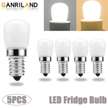 5 pz/lotto LED Frigo Lampadina E14 3W Frigorifero Lampadina di Mais AC 220V Lampada A LED Bianco/bianco Caldo Sostituire Lampadario Alogeno Luce