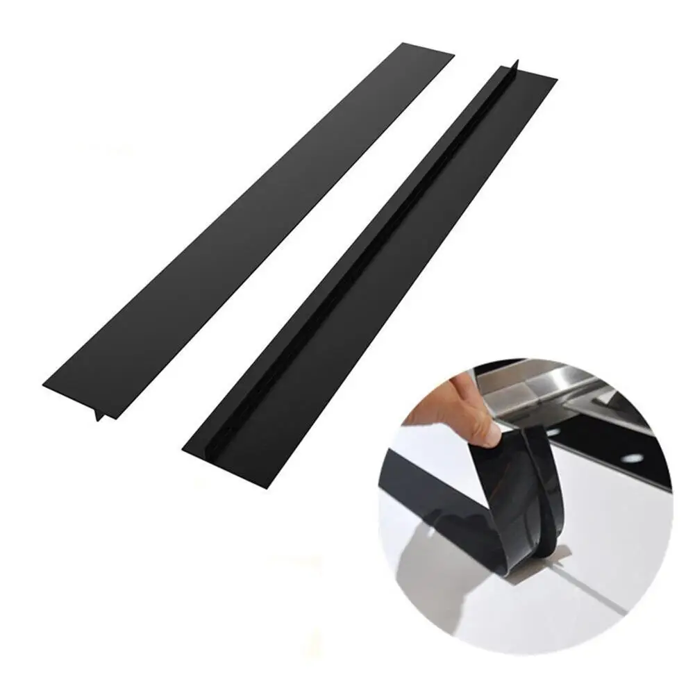 

2Pcs/SetFlexible Kitchen Stove Counter Gap Cover Silicone Rubber Heat-resistant Stove Counter Gap Cover Kitchen Gadgets