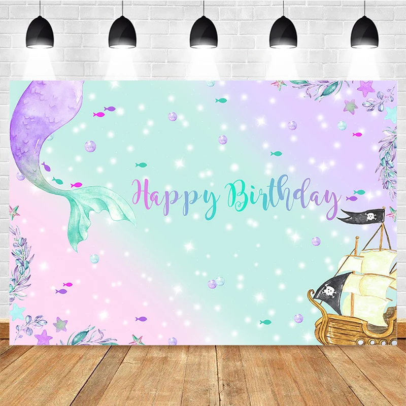 

Mocsicka Mermaid Backdrop Mermaid Baby Shower Photography Background Under Sea Bed Caslte Corals Princess Photography Backdrops