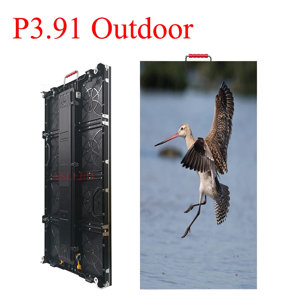 P3.91 Outdoor LED Matrix Panel 500x1000mm Die Casting Aluminum High Brightness Waterproof LED Display Cabinet Manufacturer