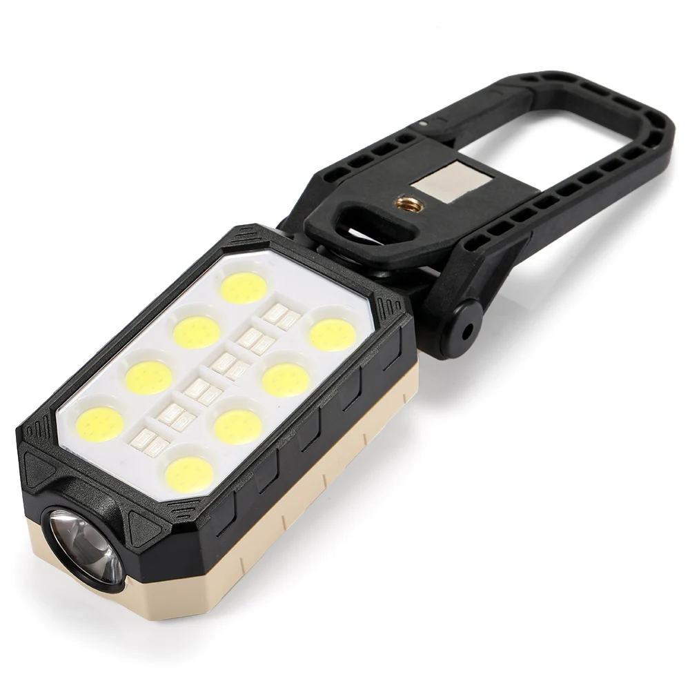 Nuova torcia da lavoro portatile COB torcia da campeggio pieghevole con ricarica USB LED con lampada di ispezione Design magnete