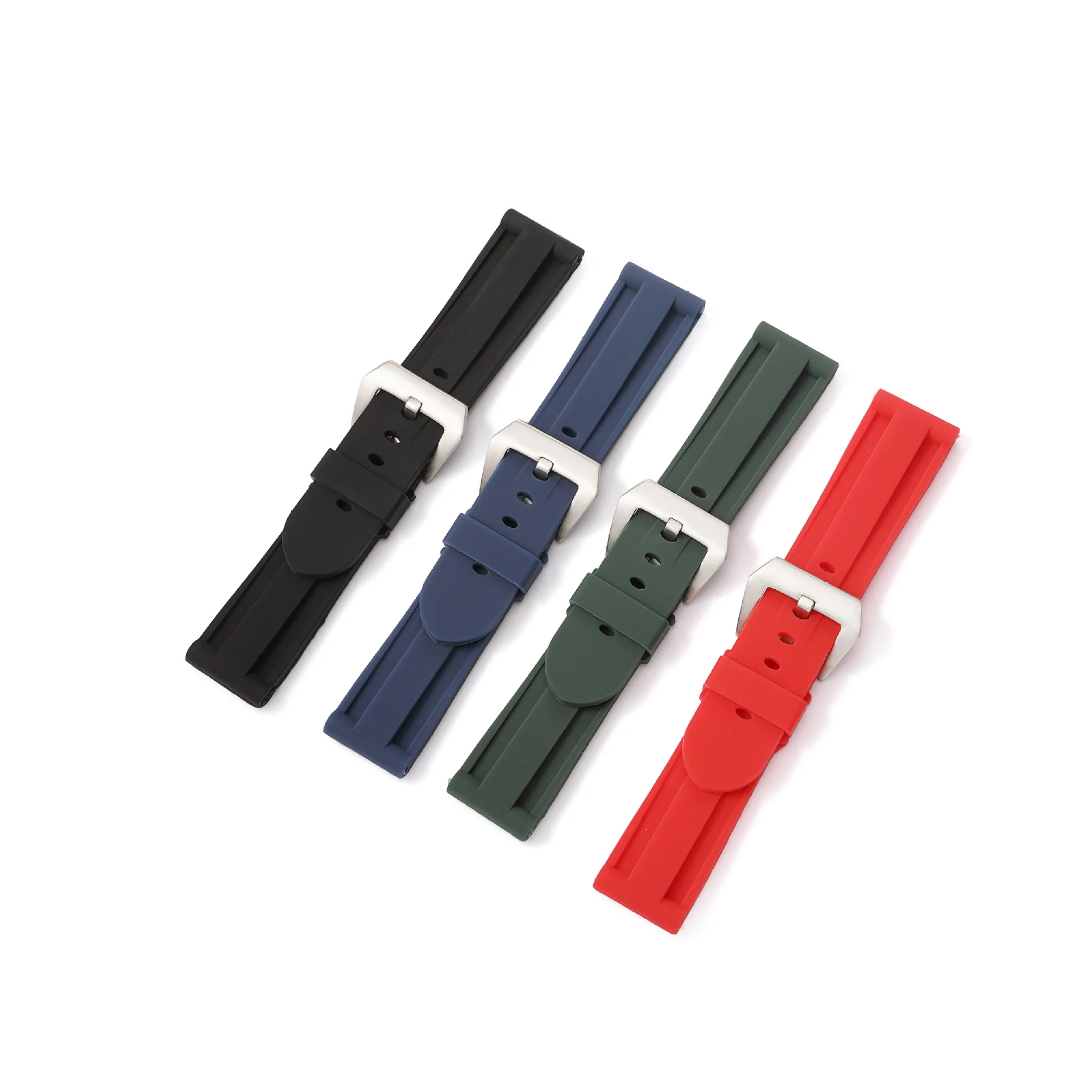 22mm 24mm 26mm High Quality Rubber Watchband For Panerai Watch Band Waterproof Strap Free Tools UTHAI Z39