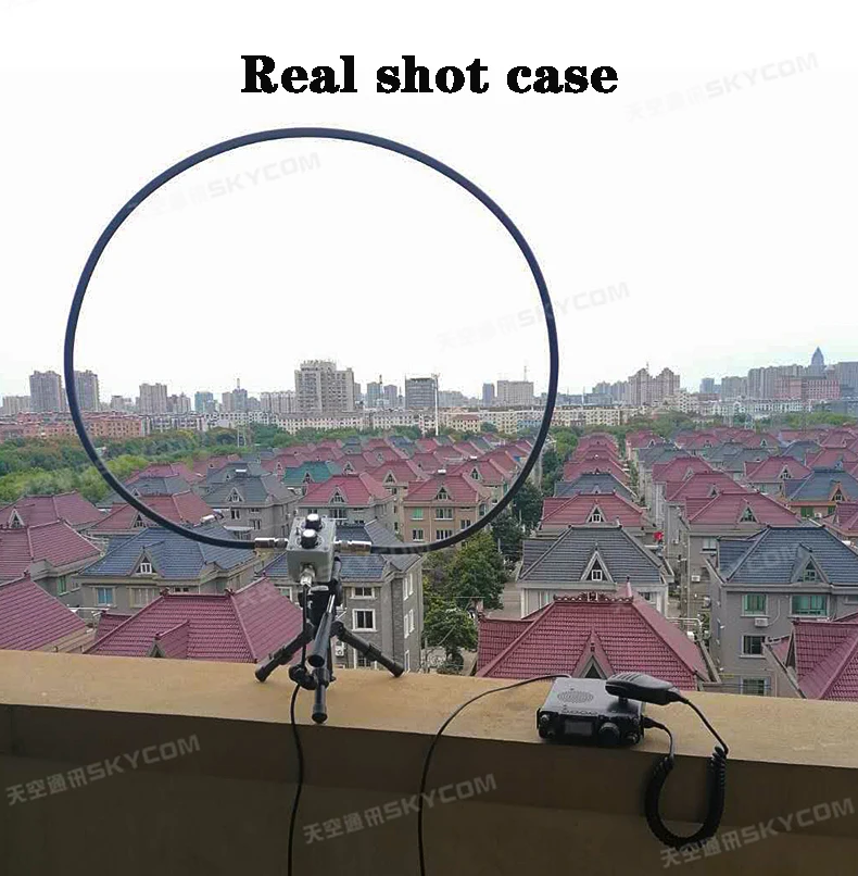 QRP portable shortwave small loop antenna balcony erection FM radio broadcast aviation reception CQHAM