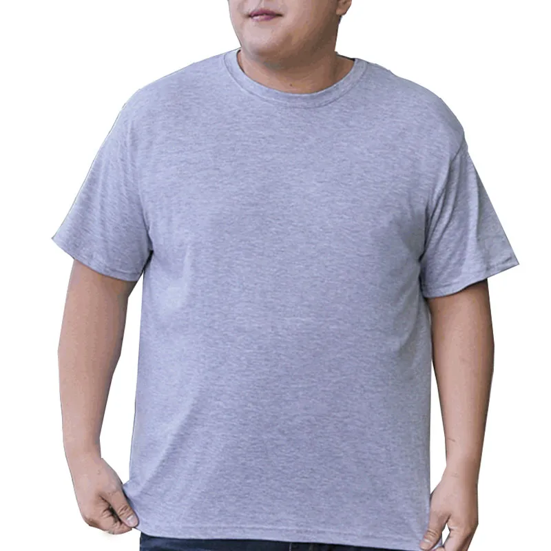 Summer 170kg Oversized T-shirt Men 5XL 6XL 7XL 8XL 9XL 10XL 12XL Cotton Loose T-shirt