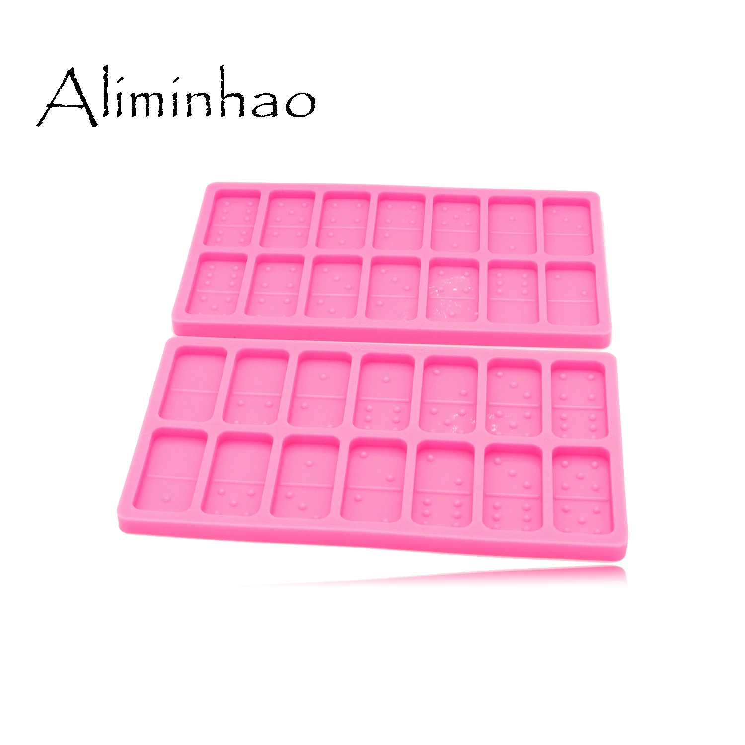 DY0580 Shiny Domino Silicone Mould Craft for DIY epoxy and resin craft molds liquid silicone rubber