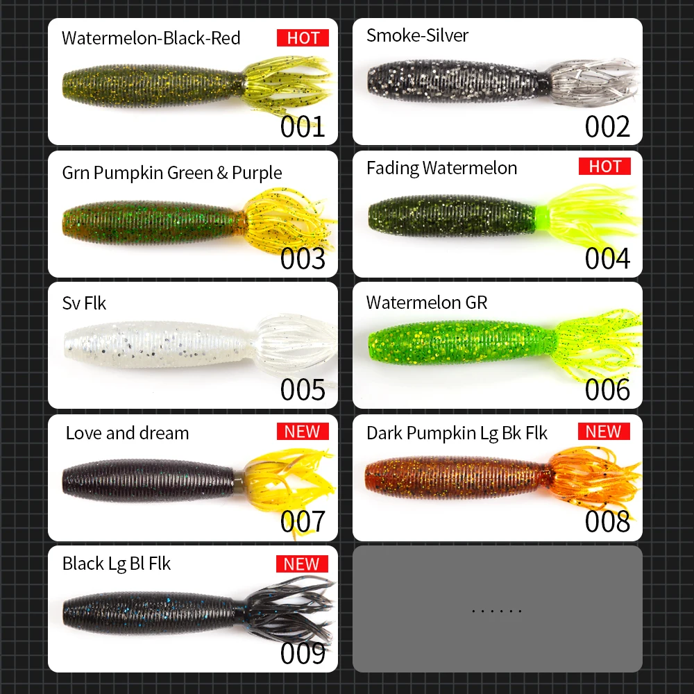 Hunthouse Fat Ika Soft Fishing Lure 100mm 10g 4Pcs/Bag Easy Shiner Shad Bait Silicone Swimbait For Perch Black Bass Zander Pesca