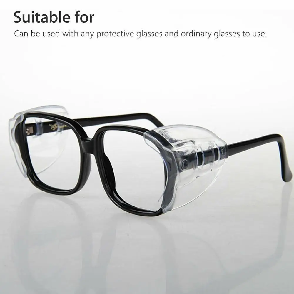 1 Pair Safety Glasses Protective Covers For Eyewear TPU Protector Flap Shields Clear Side Goggles Polyurethane Side Q7J7