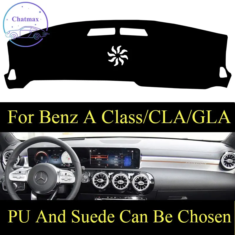 

Дозатора могут варьироваться в зависимости от Mercedes Benz A класс/CLA/GLA от 13 до 20 A180 A200A260 приборной панели консоли крышка из искусственной кожи замшевые протектор солнцезащитный козырек Pad