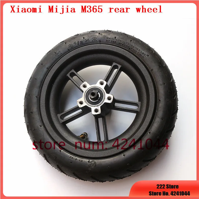 

8 1/2x2 tyre Pneumatic tire Inner Tube with alloy hub kit for Xiaomi Mijia M365 Electric Scooter Special-purpose rear wheels