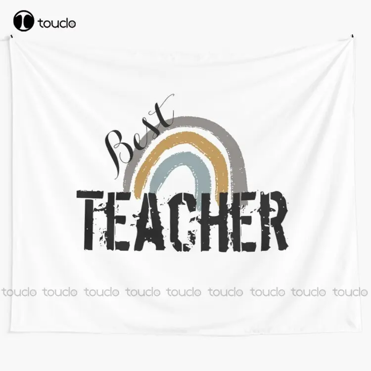 New Best Teacher Ever - Cute Tapestry Tapestry Large Tapestry Wall Hanging For Living Room Bedroom Dorm Room Home Decor