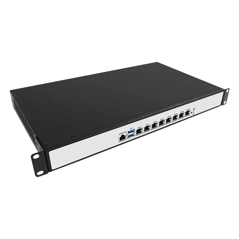 جهاز جدار حماية مثبت على رف C236 Xeon E3 1225V5 19 بوصة 1U pfSense مع OEM ODM الصين 8 إنتل جيجابت إيثرنت خادم الشبكة