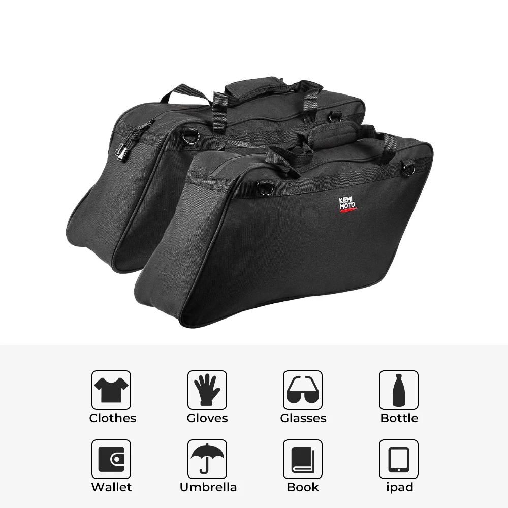 Saddle Bag Motorcycle Waterproof Touring Bag For Electra Glide For Road Glide For Kawasaki Vulcan For Yamaha Vision For Honda GL