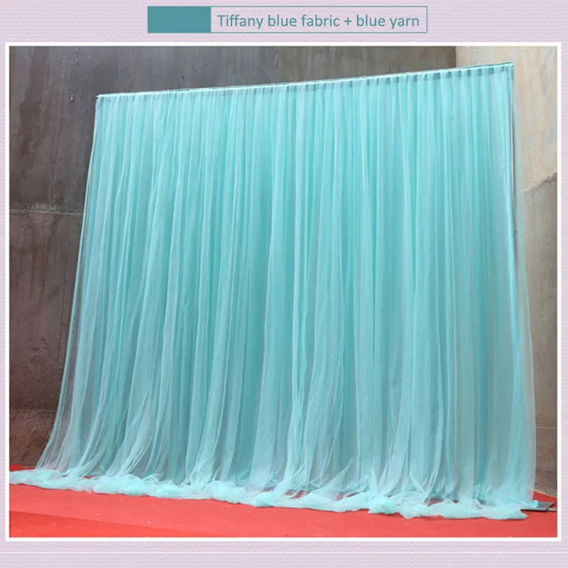 Wedding stage gauze drapery backdrop festival Celebration birthday scene Stage Performance Background Wall decoration customied