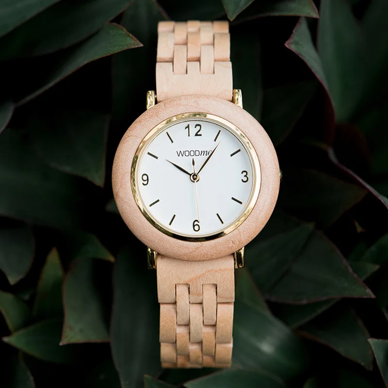 zegarek damski BOBOBIRD Wooden Watches for Women Natural Wood Handmade Female Watches Gift As Best Gift for Ladies In Wood box