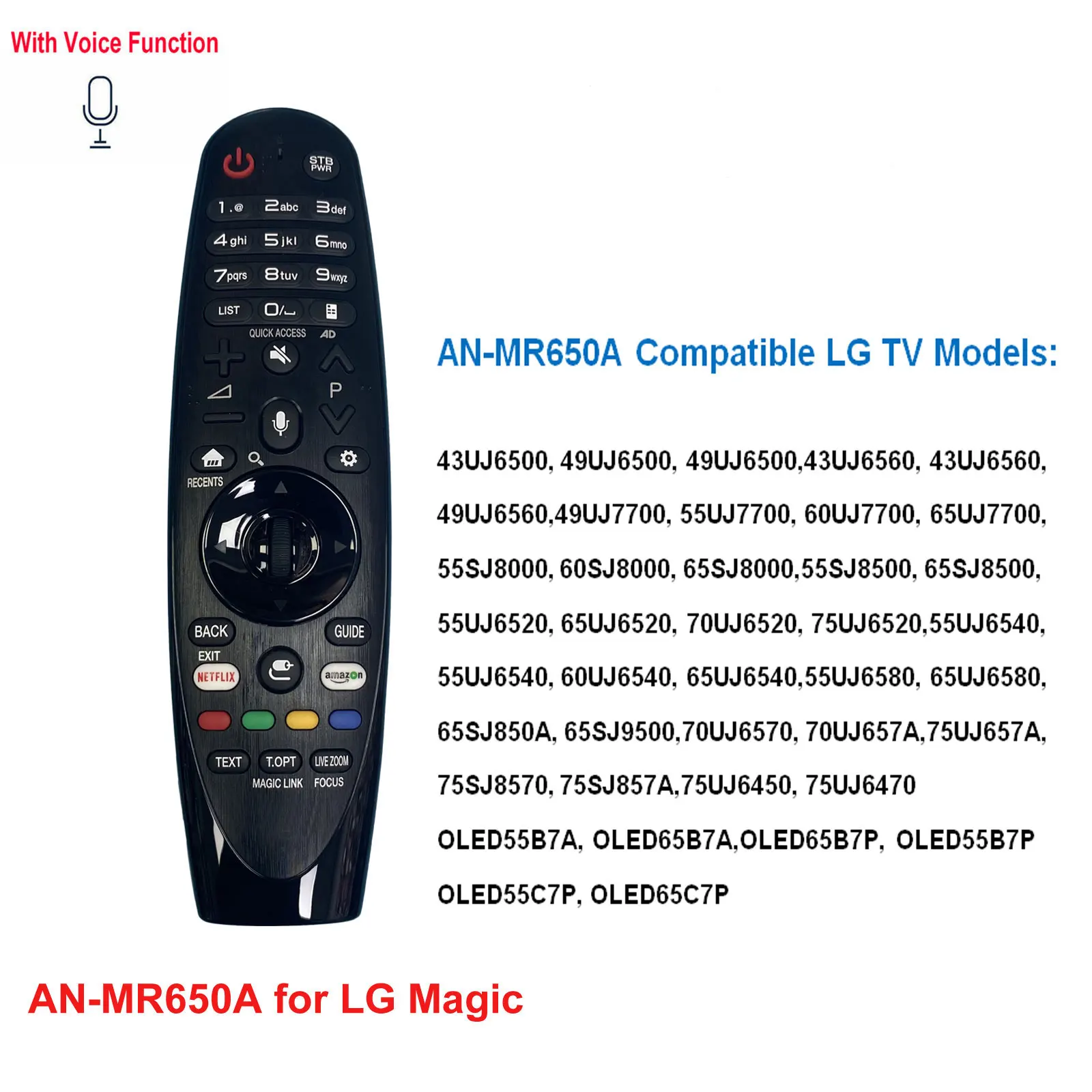 New TV Remote Control AN-MR650A for L  Magic Smart LED TV Remote Control with Voice Function and Flying Mouse Function