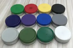 500pcs 20mm Color options Aluminum Plastic Cap Glass Vial Caps Seal Tear off Cap Aluminium tops for crimp glass vial