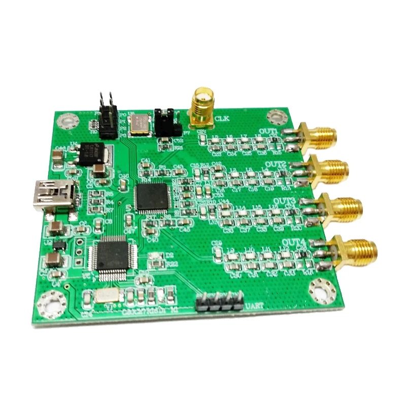 AD9959 module RF Signal Generator Four Channel DDS Module AT Instruction Serial Output Sweep Frequency AM Signal-Generator