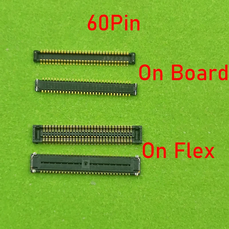 2-5 PCS LCD Display FPC Connector On Logic Board For Samsung Galaxy Note 4 N910 N910C N910A N910F Note4 N9108V Screen Flex 60Pin