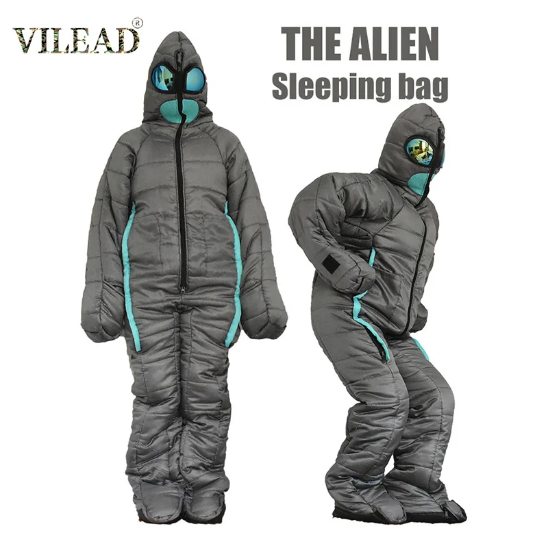 

Vilead Alien Warm Sleeping Bag Ultralight Adult Camping Pad Hiking Equipment Tourism Portable Storage Compression Car Travel